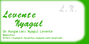 levente nyagul business card